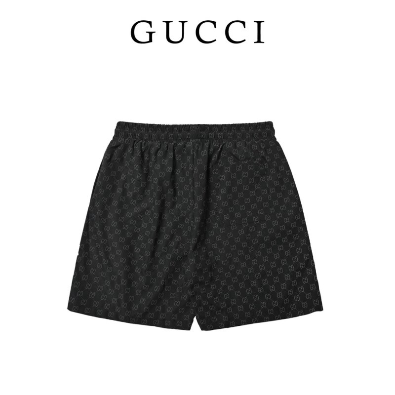 Gucci GG Monogram Black Shorts view