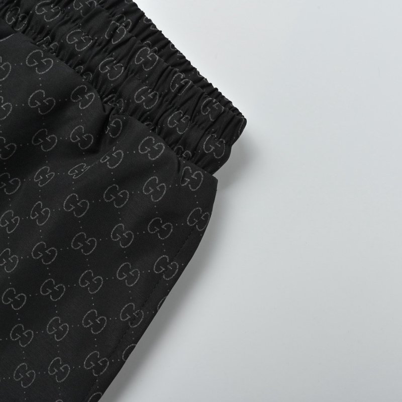 Gucci GG Monogram Black Shorts view