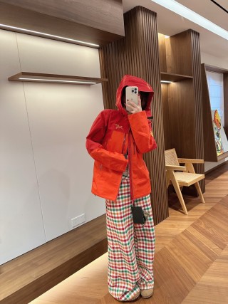 Arc'teryx Beta Red Orange Hooded Windbreaker Jacket view 2