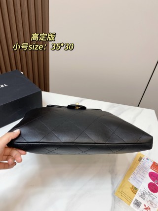 Chanel 25K Hobo Bag Black Quilted view 9