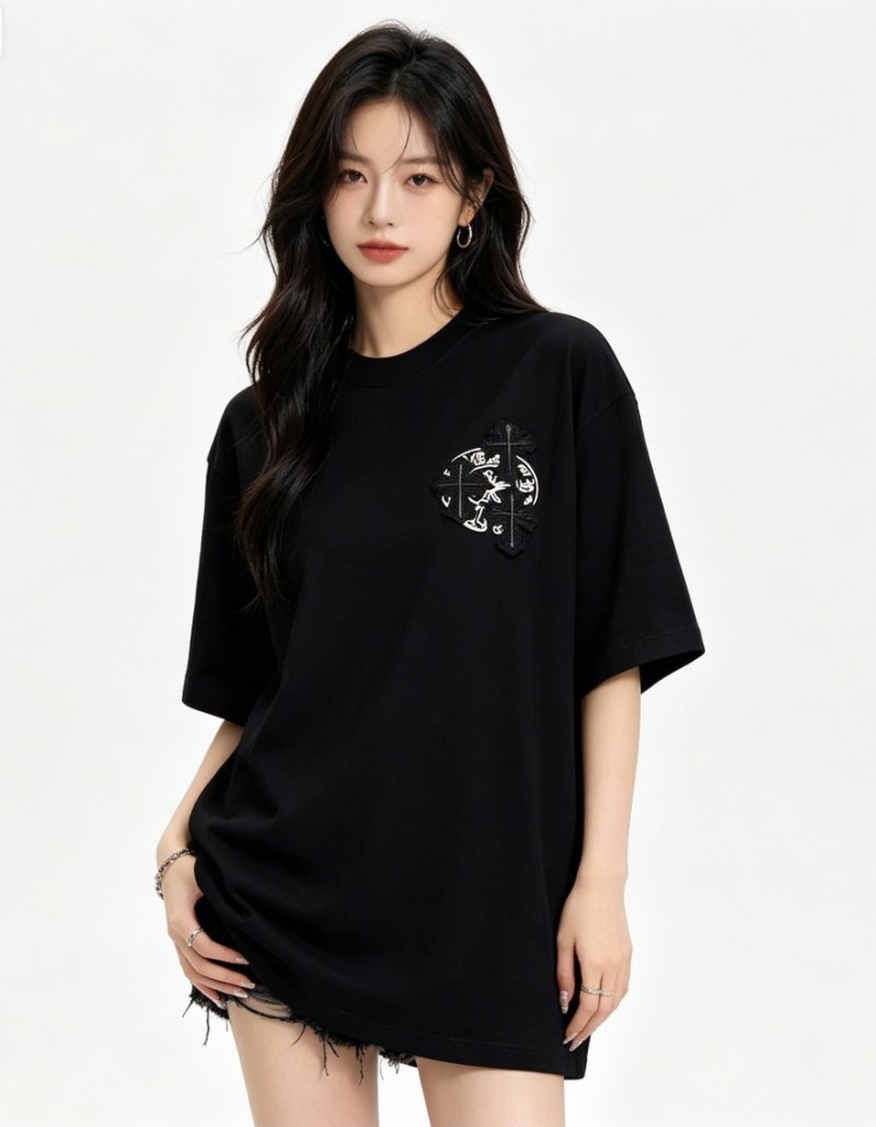 Chrome Hearts Black Cross Oversized T-Shirt view