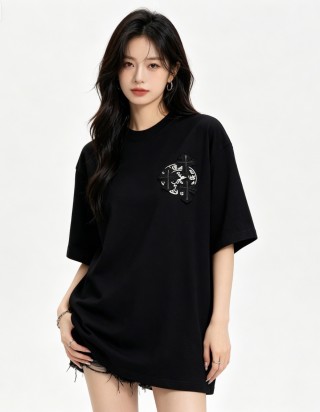 Chrome Hearts Black Cross Oversized T-Shirt view 7