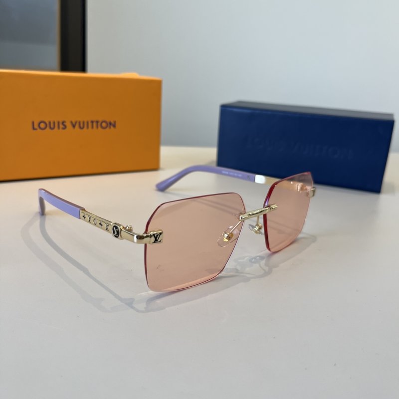 Louis Vuitton Square Frameless Sunglasses Pink