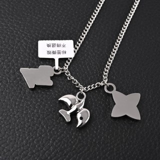Louis Vuitton LV Dove Letter Charm Necklace Silver view 4