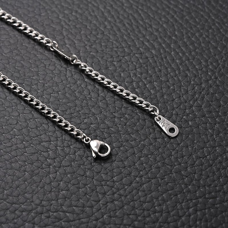 Louis Vuitton LV Dove Letter Charm Necklace Silver view