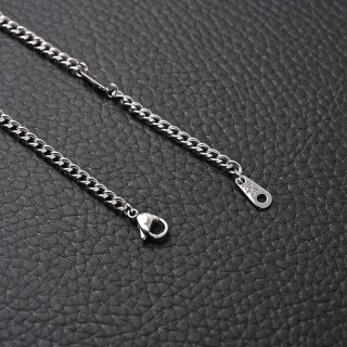 Louis Vuitton LV Dove Letter Charm Necklace Silver view 5