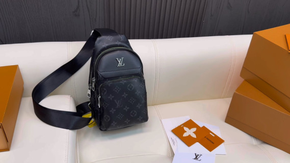 Louis Vuitton Black Monogram Crossbody Backpack video