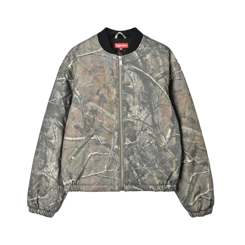 Oversized Python Print Bomber Jacket - Black & Grey view