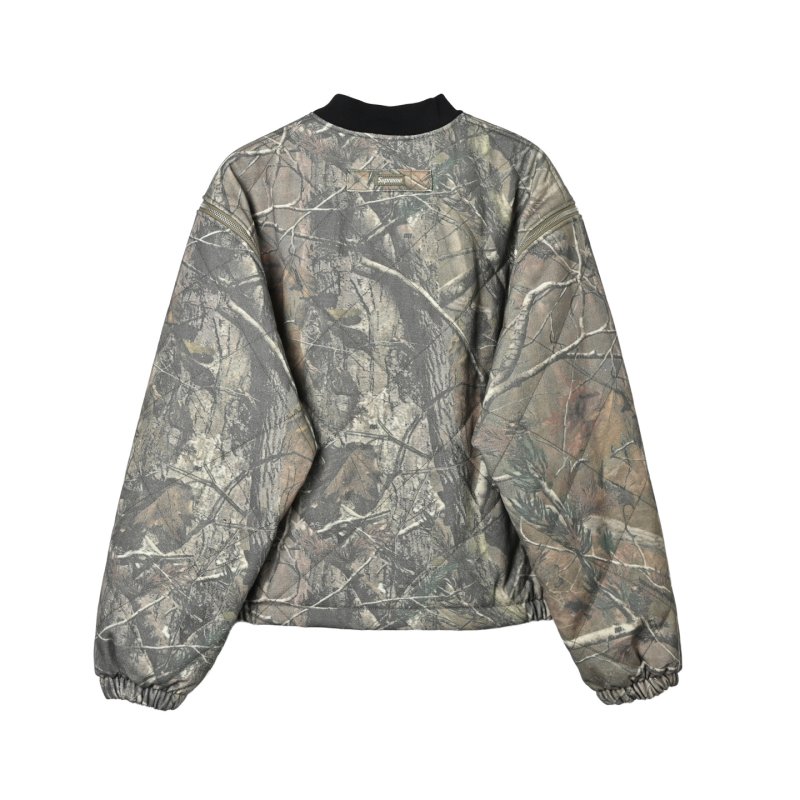 Oversized Python Print Bomber Jacket - Black & Grey view