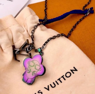 Louis Vuitton DJ Vivienne Cartoon Character Pendant Necklace view 6