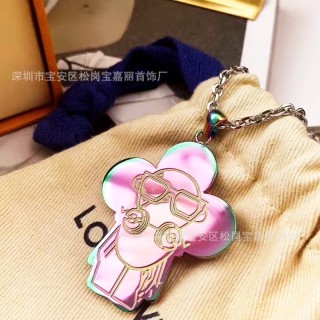 Louis Vuitton DJ Vivienne Cartoon Character Pendant Necklace view 9
