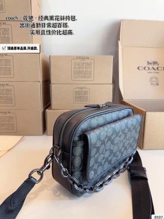 Coach Black Signature Camera Crossbody Bag view 2