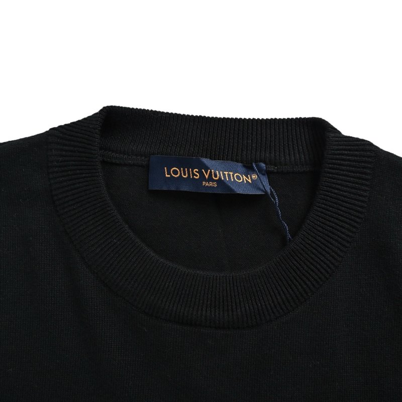 Black Pocket Crewneck T-Shirt view