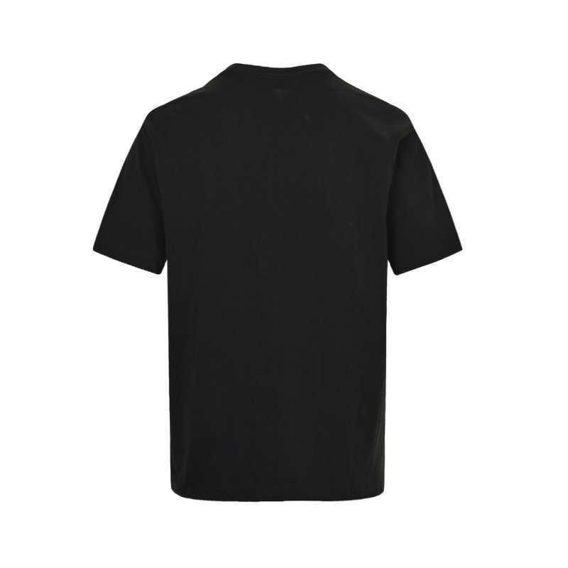 Black Short Sleeve T-Shirt with Chest Pocket Badge view