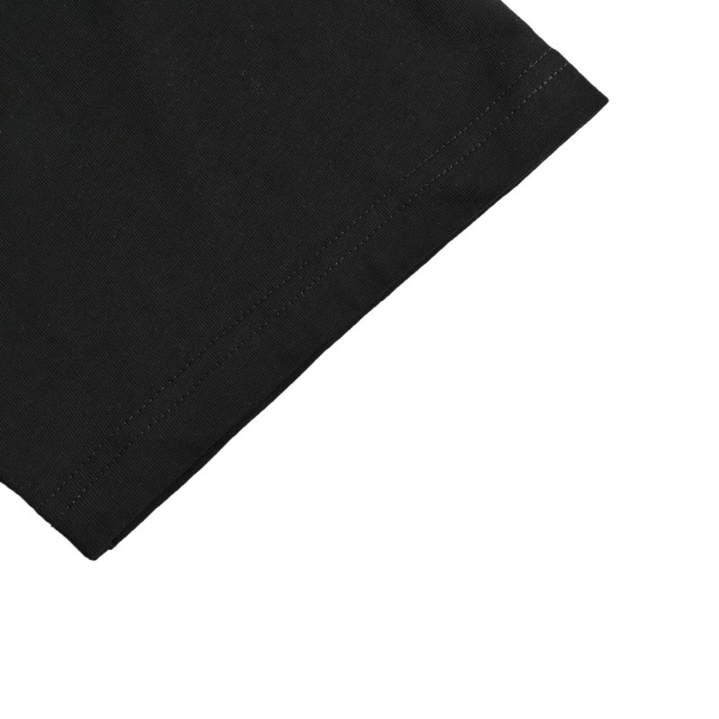 Black Short Sleeve T-Shirt with Chest Pocket Badge view