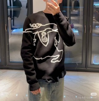 Burberry Black EKD Horse Logo Sweatshirt view 2