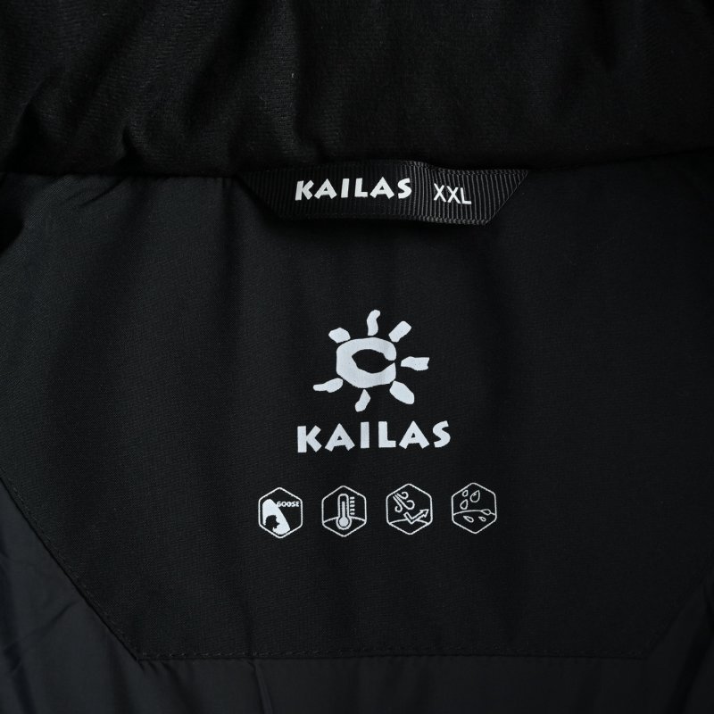 Black Premium Down Puffer Jacket with White Lining view