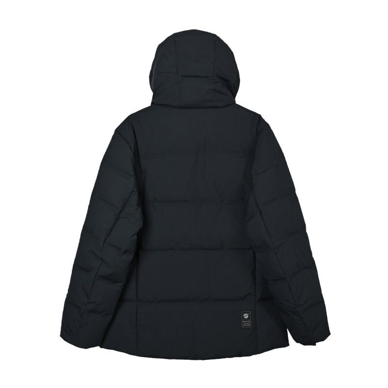Black Premium Down Puffer Jacket with White Lining view