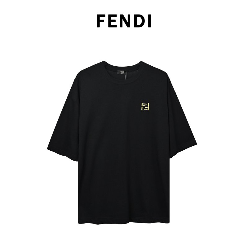 Fendi FF Logo Black T-Shirt view