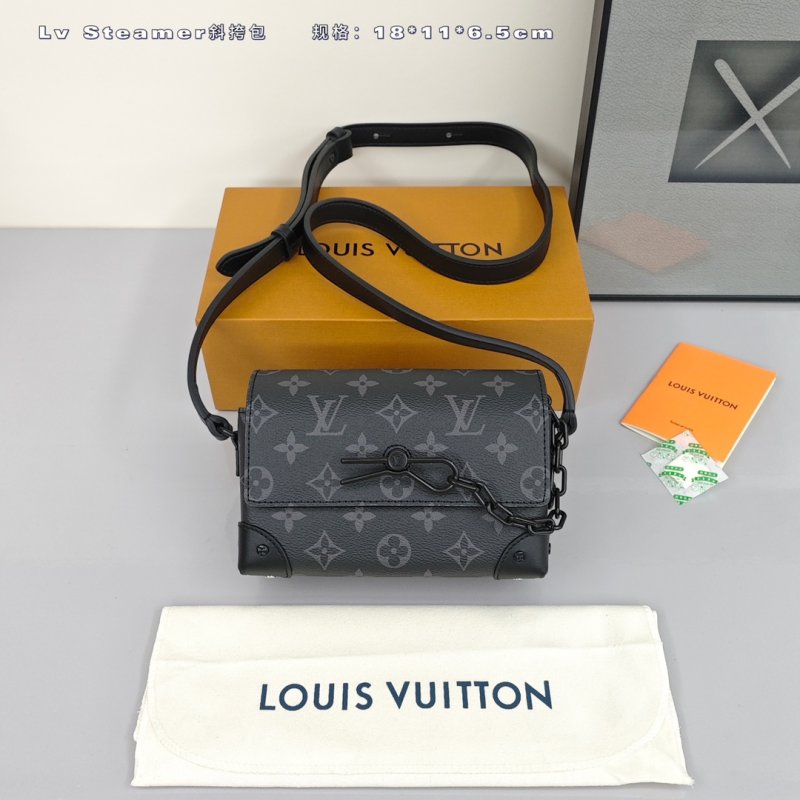 Louis Vuitton Steamer Black Monogram Shoulder Bag