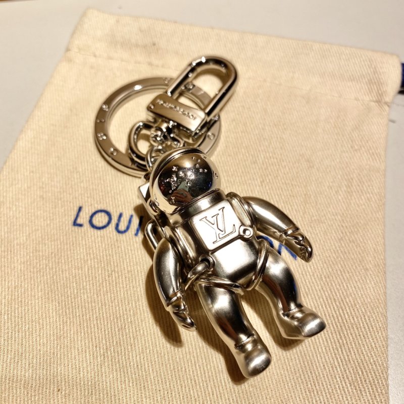 Louis Vuitton Astronaut Spaceman Keychain Charm Silver view
