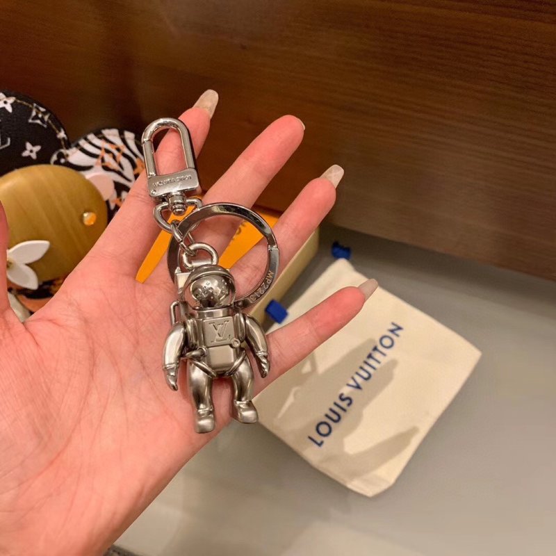 Louis Vuitton Astronaut Spaceman Keychain Charm Silver view