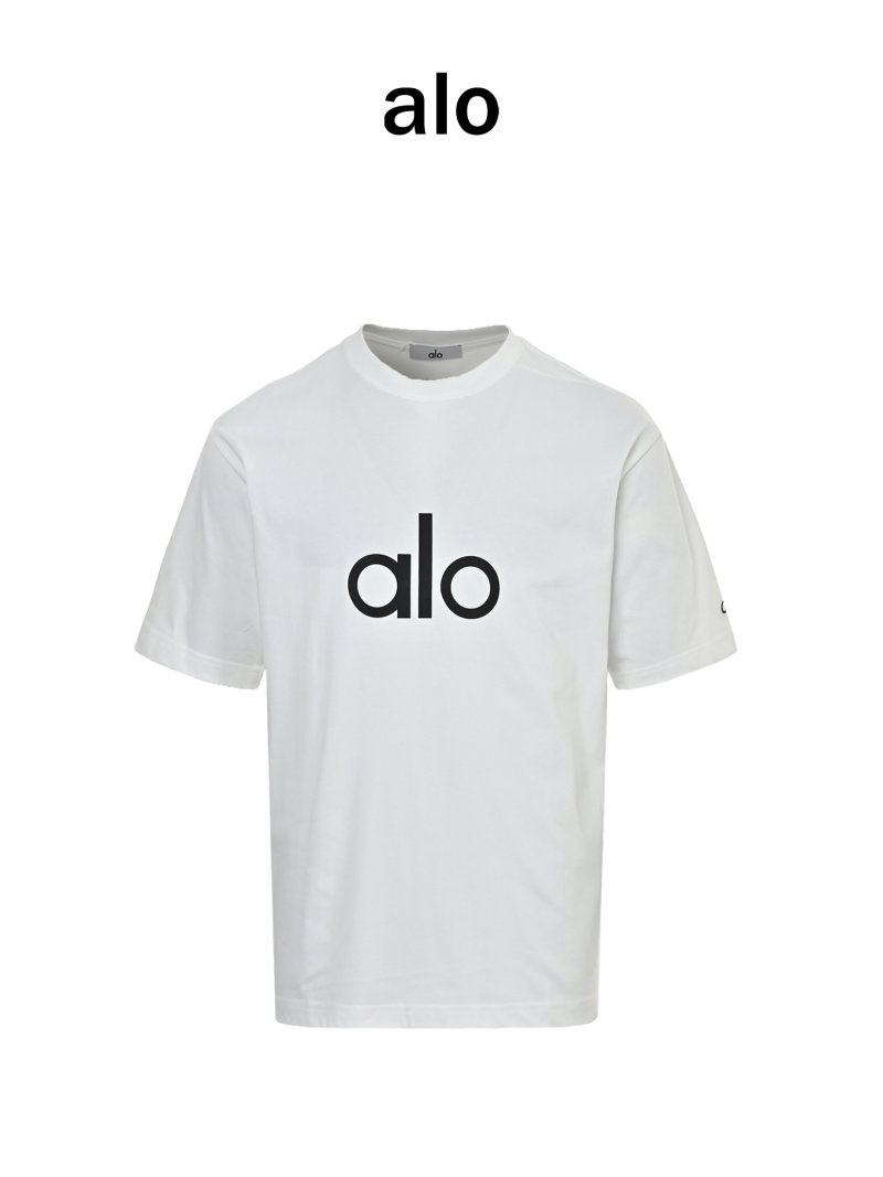 Alo Yoga Logo T-Shirt White view