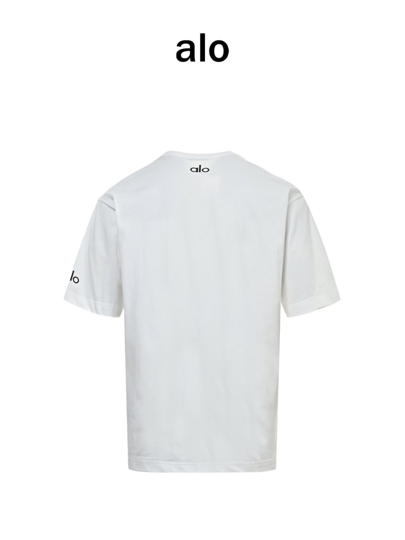 Alo Yoga Logo T-Shirt White view
