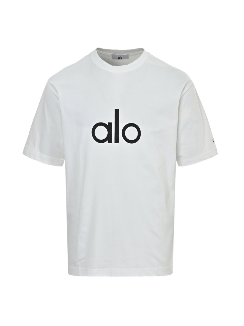 Alo Yoga Logo T-Shirt White view