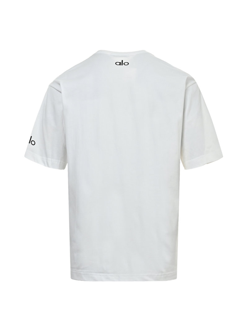 Alo Yoga Logo T-Shirt White view