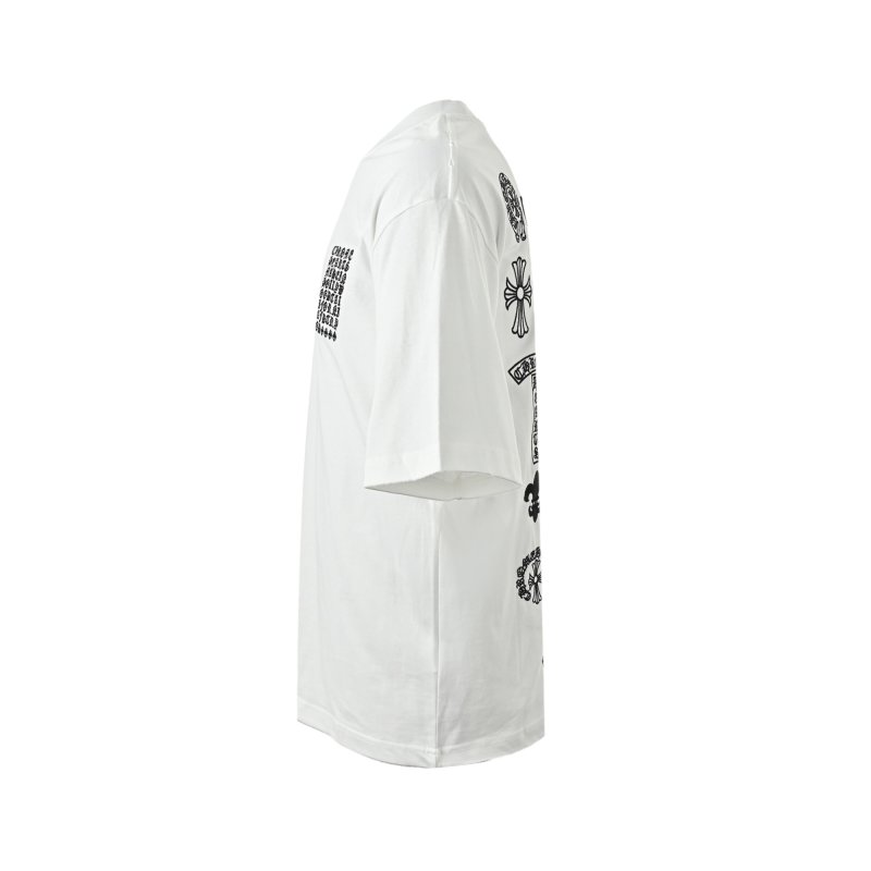 Chrome Hearts White Multi-Symbol Back Print T-Shirt view