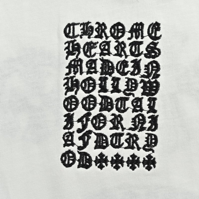 Chrome Hearts White Multi-Symbol Back Print T-Shirt view