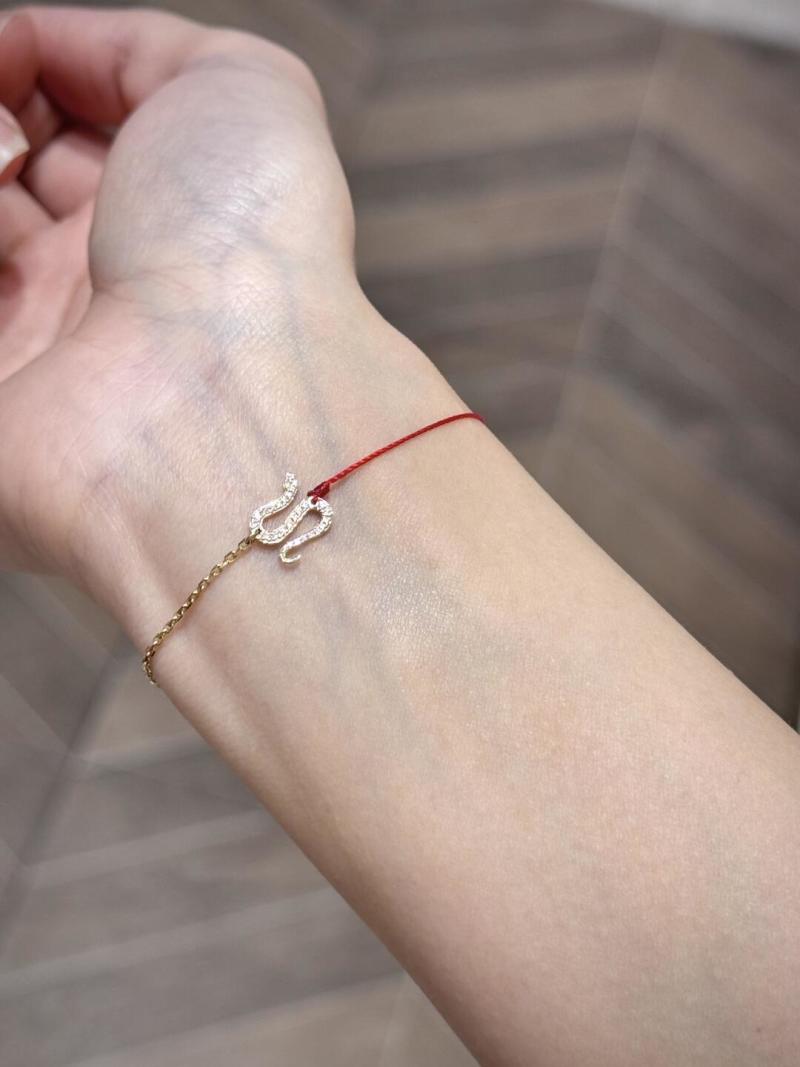 Red Line Snake Year Limited Edition Gold Bracelet view