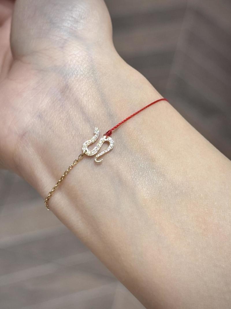 Red Line Snake Year Limited Edition Gold Bracelet view
