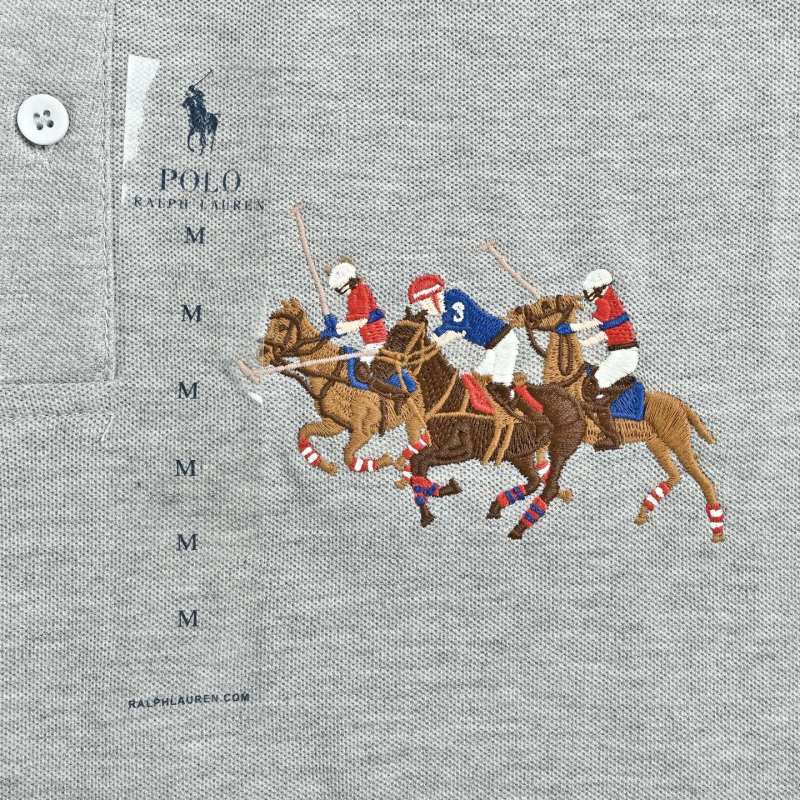 Polo Ralph Lauren Grey Horse Racing Polo Shirt view