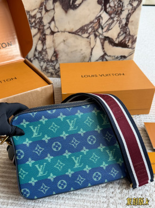LV Monogram Multicolore Canvas Crossbody Bag - Teal/Navy view 5
