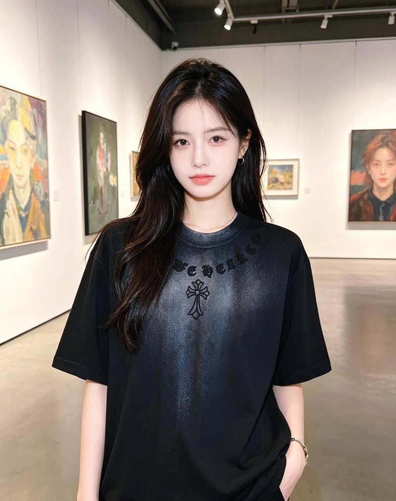 Givenchy Cross Logo Black T-Shirt