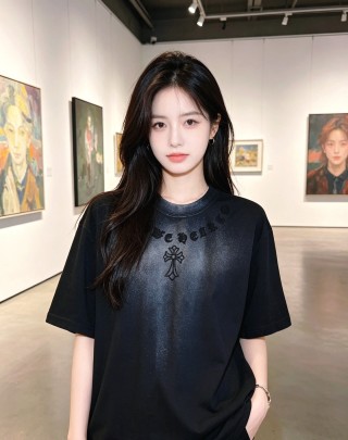Givenchy Cross Logo Black T-Shirt view 1