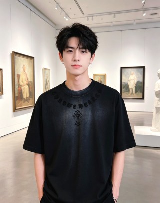 Givenchy Cross Logo Black T-Shirt view 5