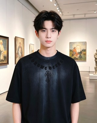 Givenchy Cross Logo Black T-Shirt view 6