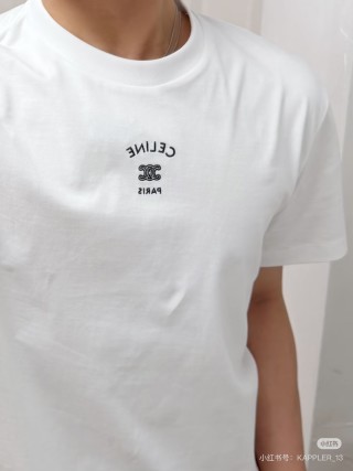 Celine Paris White Short Sleeve T-Shirt view 2