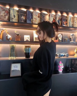Balenciaga Black Logo Crewneck Sweater view 2
