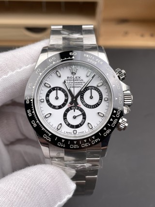 Rolex Daytona 40mm Chronograph White Dial Steel view 3