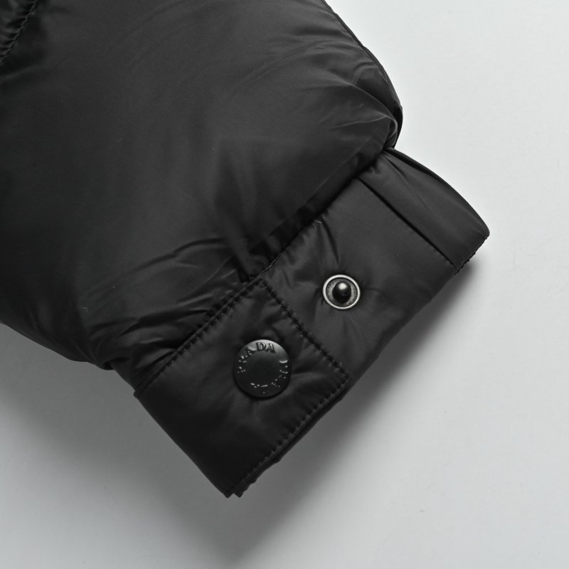 Prada Black Quilted Puffer Down Jacket view