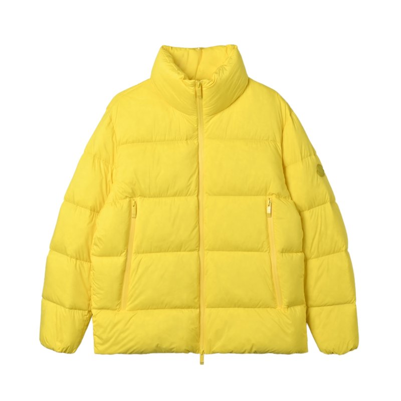 Bright Yellow Puffer Down Jacket – Winter Warmth view
