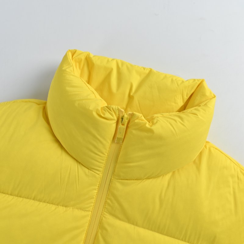 Bright Yellow Puffer Down Jacket – Winter Warmth view