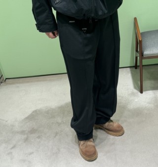 Black Relaxed Fit Trousers view 2