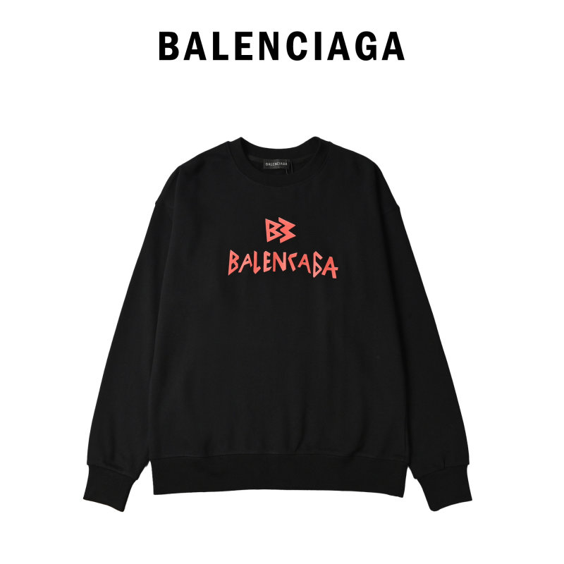 Balenciaga Black Logo Crewneck Sweatshirt view
