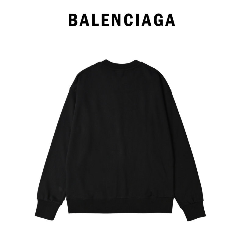 Balenciaga Black Logo Crewneck Sweatshirt view