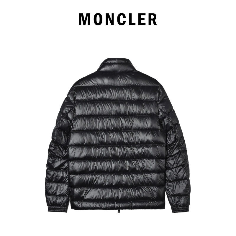 Black Quilted Puffer Down Jacket view